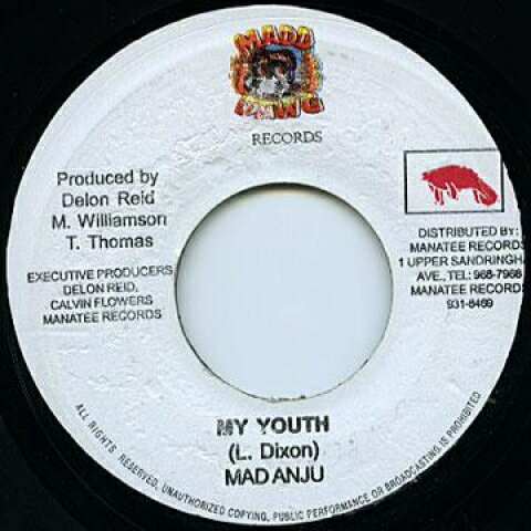 【新品】ジャマイカ7” Mad Anju My Youth Mad Dawgs /00048