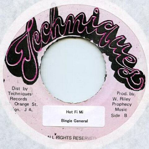 ジャマイカ7” Bingie General Hot Fi Mi Techniques /00048