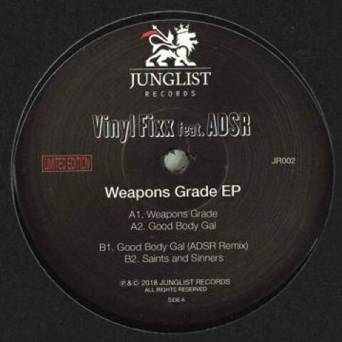 【新品】英12” Vinyl Fixx, Adsr Weapons Grade EP JR002 Junglist /00250