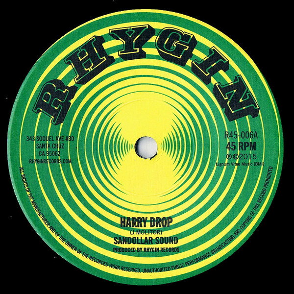 【中古】7” Sandollars Harry Drop / Breakwater R45006 Rhygin Records /00080
