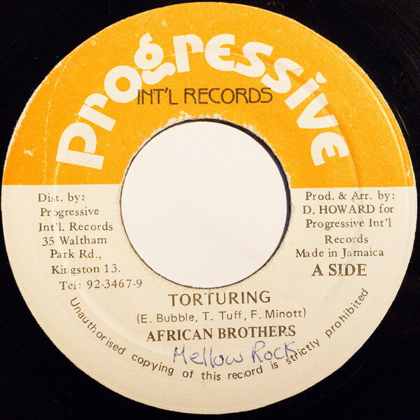 7” African Brothers Torturing T0019 Progressive Intl Rec /00080