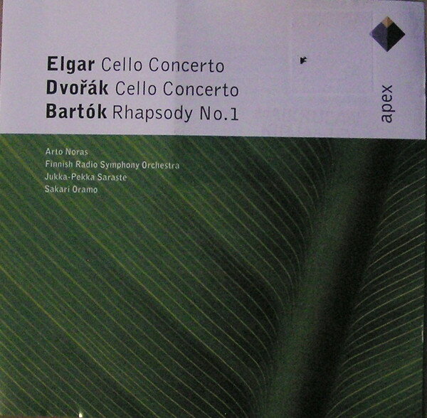 ・アーティスト Sir Edward Elgar, Anton?n Dvo??k, B?la Bart?k, Arto Noras, Radion Sinfoniaorkesteri, Sakari Oramo ・タイトル Elgar / Dvo??k Cello Concertos, Bart?k Rhapsody No.1 ・レーベル・型番 Apex 0927406002 ・フォーマット CD ・コンディション(盤) 良い (VG+) ・コンディション(ジャケット) ・コンディション(帯) オビなし ・特記事項 【ケース擦れ】【盤汚れ】 サンプル画像です。実際の商品の画像ではありません 商品写真はバーコード/カタログ番号に対応したサンプル画像ですので、お送りする商品の画像ではありません。帯やライナーなどの付属品は、特記事項に記載されている場合のみ含まれます。プロモやカラーレコードなどの仕様についても、該当する場合のみ特記事項に記載しています。 【ご購入前に必ずご確認ください】 ・本店サイト(www.recordcity.jp)とは価格、送料が違います ・本店サイト、その他支店のオーダーとは同梱発送できません ・別倉庫から発送しているため、店頭受け渡しは対応しておりません ・一部商品は他の通販サイトでも販売しているため、ご注文のタイミングによっては商品のご用意ができない場合がございます。 ・土日祝日はお休みです 金曜・祝前日9時以降のご連絡またはご入金は、返答または発送が週明け・祝日明けに順次対応となります。 ・ご購入後のキャンセル不可 ご購入後のキャンセルはいかなる理由においてもお受けできません。ご了承の上、ご購入くださいませ。 ・日本郵便(ゆうパック/ゆうメール)によるお届けになります。 ・中古品であることをご理解ください 当ストアでは中古商品を主に販売しております。中古品であることをご理解の上ご購入ください。また、一部商品はRecordCityオンラインストアで試聴可能です。 ・返品について お客様のご都合による返品は一切承っておりません。 表記の内容と実際の商品に相違がある場合、また針飛び等で返品・返金をご希望される場合は、商品の到着後1週間以内にご連絡ください。商品の返送をこちらで確認後、キャンセル・返金を行います。 コンディションVG以下の商品は返品できません。プレイに影響のない表面のこすれ傷、プレス起因のノイズ盤は返品の対象外です。 【コンディション表記】 ・ほぼ新品(M-)(Like New) 完全な新品。未使用。当店ではほぼ使用しません ・非常に良い(EX)(Excellent) 中古盤として美品な状態。わずかな経年を感じるものの傷みを感じさせない、当店基準で最高の状態 ・良い(VG+)(Very Good Plus) 丁寧に扱われた中古品で、軽い使用感がみられる。 ・可(VG)(Acceptable) 使い込まれた中古品で、「良い」よりもさらに使用感がみられる。 ・悪い(VG-)(Bad) 状態が悪いアイテム。使用の保障はなく、再生不可、針飛び、目立つノイズがあるかもしれない。状態によるクレーム不可。返品不可。 ・非常に悪い(G)(Very Bad) 「悪い」よりさらに状態が悪いアイテム。使用の保障はなく、再生不可、針飛び、目立つノイズがあるかもしれない。状態によるクレーム不可。返品不可。 ・ジャンク(Fair)(Junk/Fair) 割れている、反っている、水ダメージがある、カビ、ジャケットが分離している、ひどい書き込み、ひどい擦れなど最低の状態。使用の保障はなく、再生不可、針飛び、目立つノイズがあるかもしれない。状態によるクレーム不可。返品不可。 ・ジャンク(Poor)(Junk/Poor) 割れている、反っている、水ダメージがある、カビ、ジャケットが分離している、ひどい書き込み、ひどい擦れなど最低の状態。使用の保障はなく、再生不可、針飛び、目立つノイズがあるかもしれない。状態によるクレーム不可。返品不可。