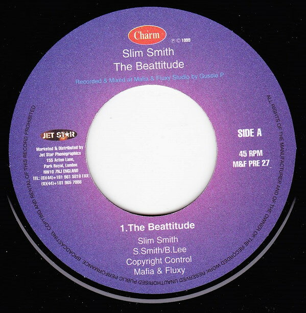 Artist Name: R - 【中古】7” Slim Smith The Beattitude M&FPRE27 Charm /00080