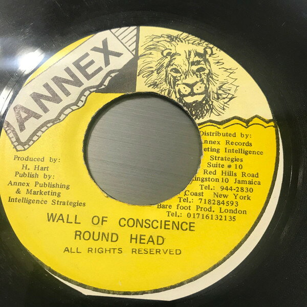 7” Round Head Wall Of Conscience NONE Annex /00080