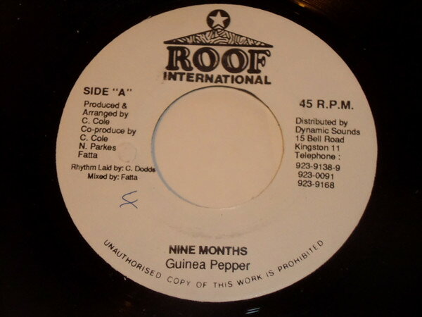 7” Guinney Pepper Nine Months NONE Roof International /00080
