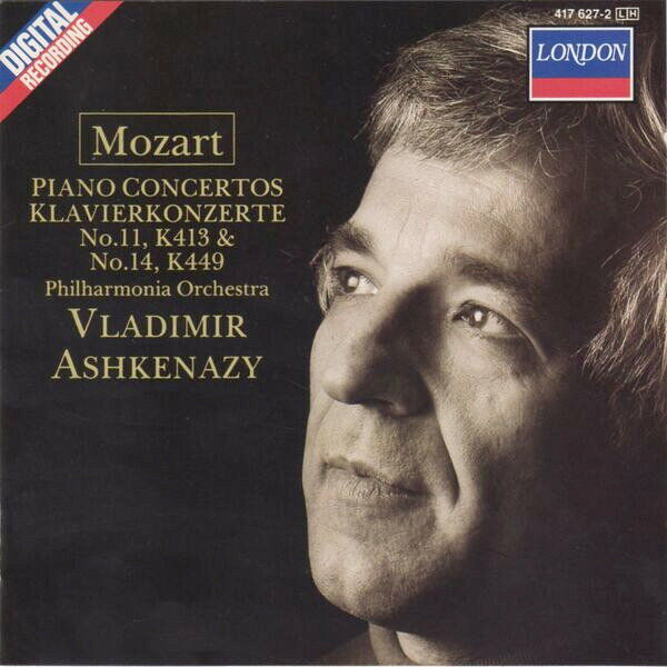 米CD Wolfgang Amadeus Mozart - Philharmonia Orchestra, Vladimir Ashkenazy Piano Concertos No. 11, K413 &amp; No. 14, K449 4176272 London Records /00110