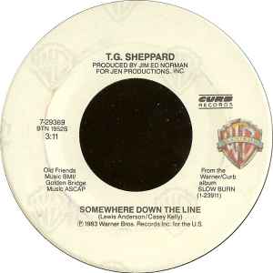 【中古】米7" T.G. Sheppard Somewhere Down The Line 729369 Warner Bros. Records, Curb Records /00080 【中古】米7" T.G. Sheppard Somewhere Down The Line 729369 Warner Bros. Records, Curb Records /00080