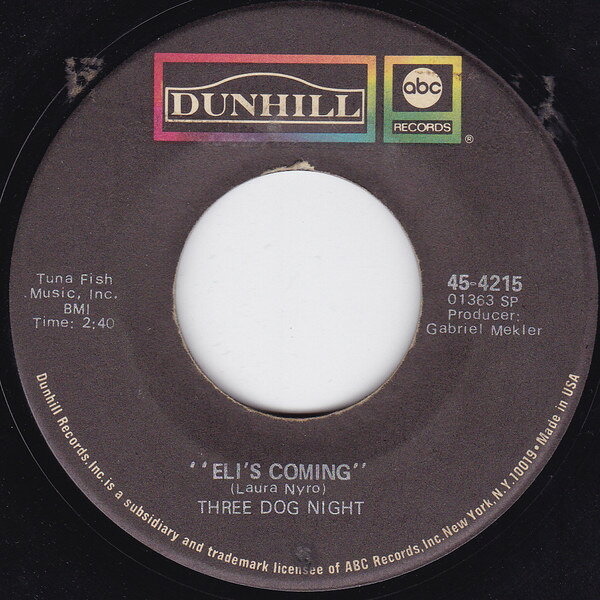 【中古】米7" Three Dog Night Elis Comi
