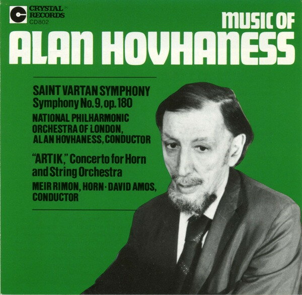 CD Hovhaness, A. Sym 9/Con Hn CD802 Crystal Records /00110