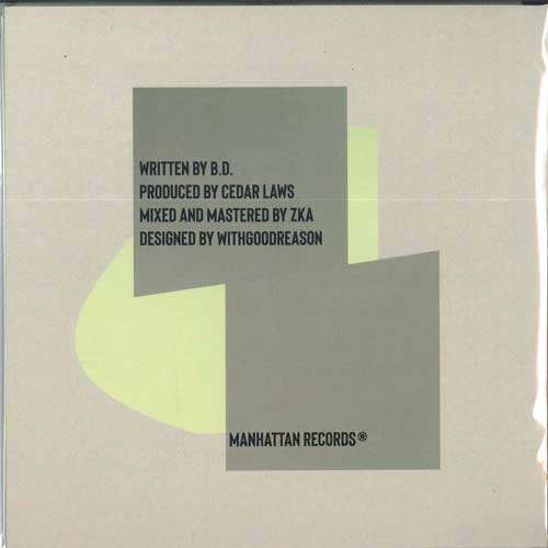 【新品】7&quot; B.d. &amp; Cedar Law$ Anchor CL0001 R.L.CRUISIN / MANHATTAN RECORDINGS /00080