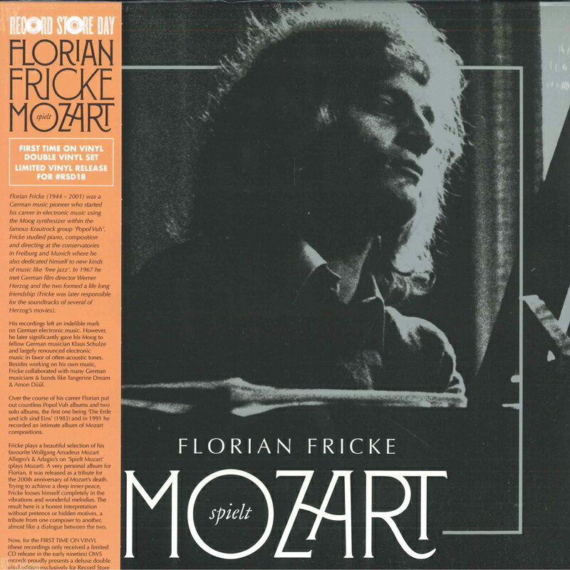 【新品】米2LP Florian Fricke Spielt Mozart OWS28 One Way Static Records /00520
