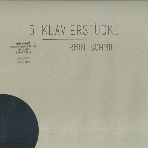 【新品】輸入LP Irmin Schmidt 5 Klavierstucke SPOON61 Spoon Records /00260 【新品】輸入LP Irmin Schmidt 5 Klavierstucke SPOON61 Spoon Records /00260