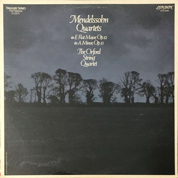 【中古】LP Felix Mendelssohn-Bartholdy String Quartet In E Flat Major String Quartet In STS15463 London Records /00260