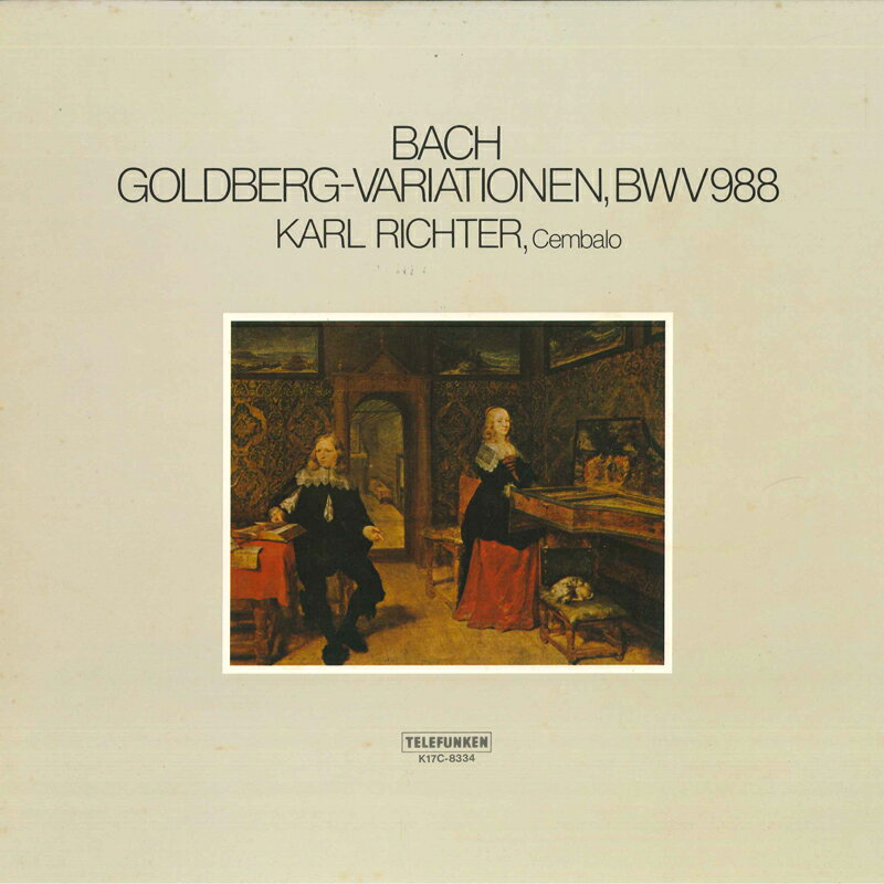 【中古】LP Karl Richter Bach: Goldberg-variationen, Bwv988 K17C8334 TELEFUNKEN /00260