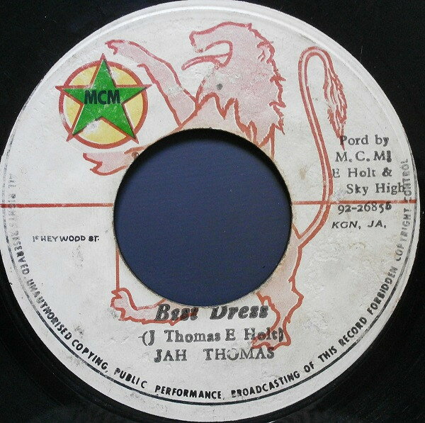 Artist Name: F - 【中古】7” Jah Thomas Best Dress NONE MCM /00080