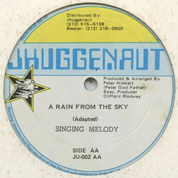 ・アーティスト Singing Melody ・タイトル A Rain From The Sky ・レーベル・型番 Jhuggenaut JU002 ・フォーマット 12インチレコード ・コンディション(盤) 良い (VG+) ・コンディション(ジャケット) プレインカバー（元ジャケット／カバー無し） ・コンディション(帯) オビなし ・特記事項 サンプル画像です。実際の商品の画像ではありません 商品写真はバーコード/カタログ番号に対応したサンプル画像ですので、お送りする商品の画像ではありません。帯やライナーなどの付属品は、特記事項に記載されている場合のみ含まれます。プロモやカラーレコードなどの仕様についても、該当する場合のみ特記事項に記載しています。 【ご購入前に必ずご確認ください】 ・本店サイト(www.recordcity.jp)とは価格、送料が違います ・本店サイト、その他支店のオーダーとは同梱発送できません ・注文確定後に別の注文を頂いた場合、注文同士の同梱は致しかねます。 ・別倉庫から発送しているため、店頭受け渡しは対応しておりません ・一部商品は他の通販サイトでも販売しているため、ご注文のタイミングによっては商品のご用意ができない場合がございます。 ・土日祝日はお休みです 金曜・祝前日9時以降のご連絡またはご入金は、返答または発送が週明け・祝日明けに順次対応となります。 ・ご購入後のキャンセル不可 ご購入後のキャンセルはいかなる理由においてもお受けできません。ご了承の上、ご購入くださいませ。 ・日本郵便(ゆうパック/ゆうメール)によるお届けになります。 ・中古品であることをご理解ください 当ストアでは中古商品を主に販売しております。中古品であることをご理解の上ご購入ください。また、一部商品はRecordCityオンラインストアで試聴可能です。 ・返品について お客様のご都合による返品は一切承っておりません。 表記の内容と実際の商品に相違がある場合、また針飛び等で返品・返金をご希望される場合は、商品の到着後1週間以内にご連絡ください。商品の返送をこちらで確認後、キャンセル・返金を行います。 コンディションVG以下の商品は返品できません。プレイに影響のない表面のこすれ傷、プレス起因のノイズ盤は返品の対象外です。 【コンディション表記】 ・ほぼ新品(M-)(Like New) 完全な新品。未使用。当店ではほぼ使用しません ・非常に良い(EX)(Excellent) 中古盤として美品な状態。わずかな経年を感じるものの傷みを感じさせない、当店基準で最高の状態 ・良い(VG+)(Very Good Plus) 丁寧に扱われた中古品で、軽い使用感がみられる。 ・可(VG)(Acceptable) 使い込まれた中古品で、「良い」よりもさらに使用感がみられる。 ・悪い(VG-)(Bad) 状態が悪いアイテム。使用の保障はなく、再生不可、針飛び、目立つノイズがあるかもしれない。状態によるクレーム不可。返品不可。 ・非常に悪い(G)(Very Bad) 「悪い」よりさらに状態が悪いアイテム。使用の保障はなく、再生不可、針飛び、目立つノイズがあるかもしれない。状態によるクレーム不可。返品不可。 ・ジャンク(Fair)(Junk/Fair) 割れている、反っている、水ダメージがある、カビ、ジャケットが分離している、ひどい書き込み、ひどい擦れなど最低の状態。使用の保障はなく、再生不可、針飛び、目立つノイズがあるかもしれない。状態によるクレーム不可。返品不可。 ・ジャンク(Poor)(Junk/Poor) 割れている、反っている、水ダメージがある、カビ、ジャケットが分離している、ひどい書き込み、ひどい擦れなど最低の状態。使用の保障はなく、再生不可、針飛び、目立つノイズがあるかもしれない。状態によるクレーム不可。返品不可。