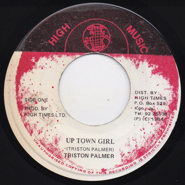 【中古】7” Tristan Palmer / High Times Pl Up Town Girl / Style And Fashion NONE High Music /00080