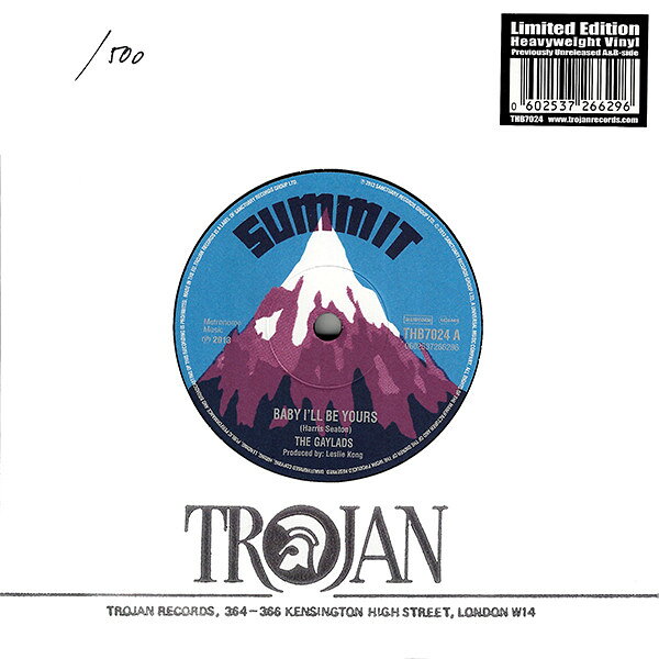 ・アーティスト Gaylads / Monster ・タイトル Baby I'll Be Yours / Tribute To Prince Ruff ・レーベル・型番 Trojan Records THB7024 ・フォーマット 7インチレコード ・コンディション(盤) 非常に良い(EX) ・コンディション(ジャケット) ・コンディション(帯) オビなし ・特記事項 サンプル画像です。実際の商品の画像ではありません 商品写真はバーコード/カタログ番号に対応したサンプル画像ですので、お送りする商品の画像ではありません。帯やライナーなどの付属品は、特記事項に記載されている場合のみ含まれます。プロモやカラーレコードなどの仕様についても、該当する場合のみ特記事項に記載しています。 【ご購入前に必ずご確認ください】 ・本店サイト(www.recordcity.jp)とは価格、送料が違います ・本店サイト、その他支店のオーダーとは同梱発送できません ・注文確定後に別の注文を頂いた場合、注文同士の同梱は致しかねます。 ・別倉庫から発送しているため、店頭受け渡しは対応しておりません ・一部商品は他の通販サイトでも販売しているため、ご注文のタイミングによっては商品のご用意ができない場合がございます。 ・土日祝日はお休みです 金曜・祝前日9時以降のご連絡またはご入金は、返答または発送が週明け・祝日明けに順次対応となります。 ・ご購入後のキャンセル不可 ご購入後のキャンセルはいかなる理由においてもお受けできません。ご了承の上、ご購入くださいませ。 ・日本郵便(ゆうパック/ゆうメール)によるお届けになります。 ・中古品であることをご理解ください 当ストアでは中古商品を主に販売しております。中古品であることをご理解の上ご購入ください。また、一部商品はRecordCityオンラインストアで試聴可能です。 ・返品について お客様のご都合による返品は一切承っておりません。 表記の内容と実際の商品に相違がある場合、また針飛び等で返品・返金をご希望される場合は、商品の到着後1週間以内にご連絡ください。商品の返送をこちらで確認後、キャンセル・返金を行います。 コンディションVG以下の商品は返品できません。プレイに影響のない表面のこすれ傷、プレス起因のノイズ盤は返品の対象外です。 【コンディション表記】 ・ほぼ新品(M-)(Like New) 完全な新品。未使用。当店ではほぼ使用しません ・非常に良い(EX)(Excellent) 中古盤として美品な状態。わずかな経年を感じるものの傷みを感じさせない、当店基準で最高の状態 ・良い(VG+)(Very Good Plus) 丁寧に扱われた中古品で、軽い使用感がみられる。 ・可(VG)(Acceptable) 使い込まれた中古品で、「良い」よりもさらに使用感がみられる。 ・悪い(VG-)(Bad) 状態が悪いアイテム。使用の保障はなく、再生不可、針飛び、目立つノイズがあるかもしれない。状態によるクレーム不可。返品不可。 ・非常に悪い(G)(Very Bad) 「悪い」よりさらに状態が悪いアイテム。使用の保障はなく、再生不可、針飛び、目立つノイズがあるかもしれない。状態によるクレーム不可。返品不可。 ・ジャンク(Fair)(Junk/Fair) 割れている、反っている、水ダメージがある、カビ、ジャケットが分離している、ひどい書き込み、ひどい擦れなど最低の状態。使用の保障はなく、再生不可、針飛び、目立つノイズがあるかもしれない。状態によるクレーム不可。返品不可。 ・ジャンク(Poor)(Junk/Poor) 割れている、反っている、水ダメージがある、カビ、ジャケットが分離している、ひどい書き込み、ひどい擦れなど最低の状態。使用の保障はなく、再生不可、針飛び、目立つノイズがあるかもしれない。状態によるクレーム不可。返品不可。