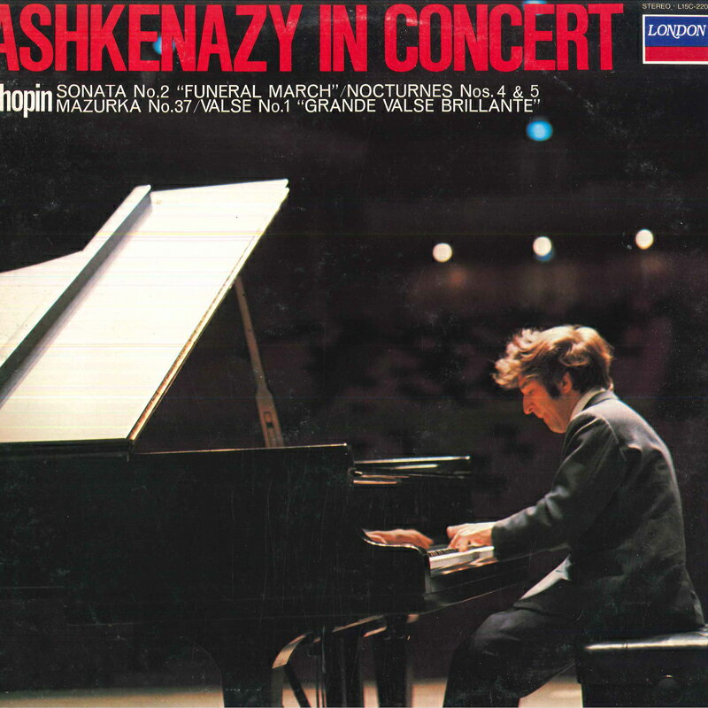 【中古】LP ヴラディーミル・アシュケナージ アシュケナージ イン コンサート: エセックス大学 ショ L15C2204 LONDON /00260