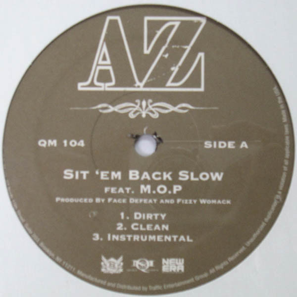 【中古】米12” Az Sit Em Back Slow / This Is What I Do / Game Of Life QM104 Quiet Money Records /00250
