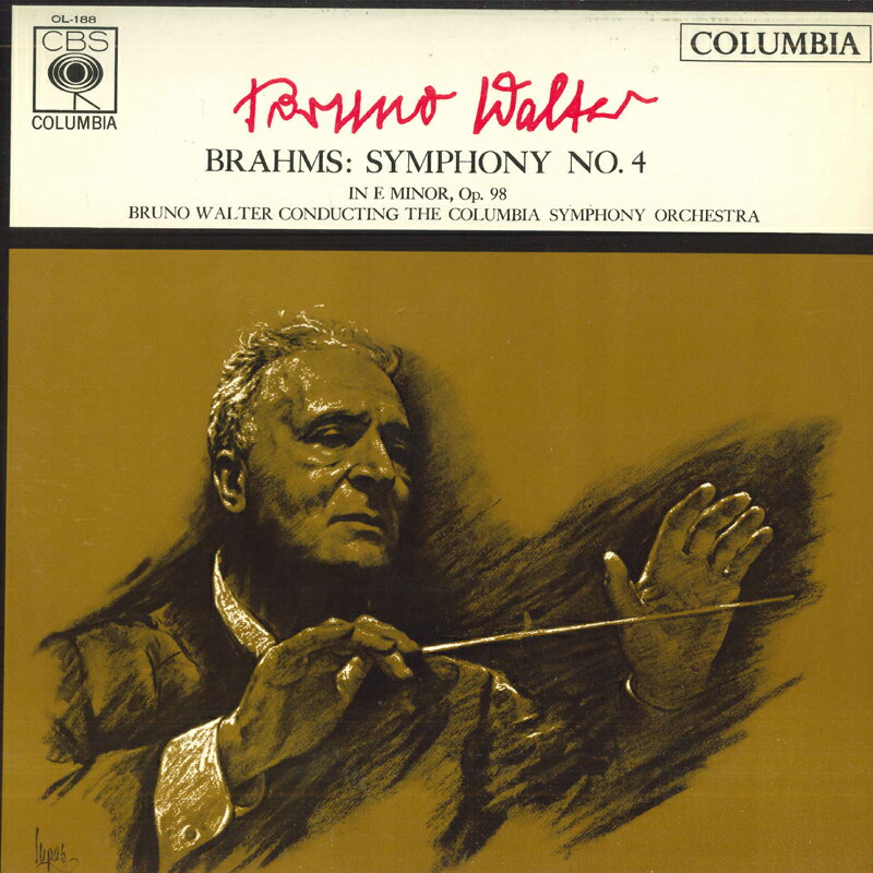 【中古】LP Bruno Walter, Columbia Symphon ブラームス : 交響曲第4番 OL188 CBS /00260