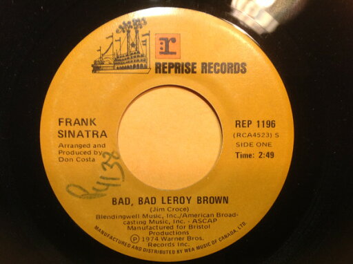 【中古】加7” Frank Sinatra Bad, Bad Leroy Brown REP1196 Reprise Records /00080 【中古】加7” Frank Sinatra Bad, Bad Leroy Brown REP1196 Reprise Records /00080