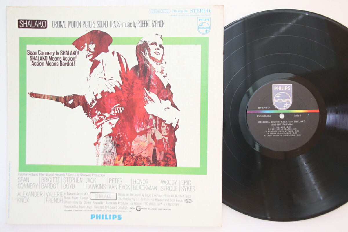 【中古】米LP Ost, Robert Farnon Shalako PHS600286 PHILIPS /00260