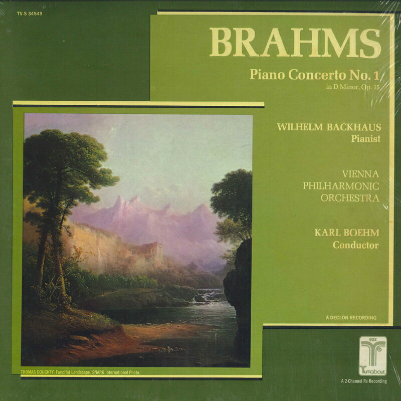 šLP Brahms, Wilhelm Backhaus, Vien Piano Concerto No.1 In D-Minor,...