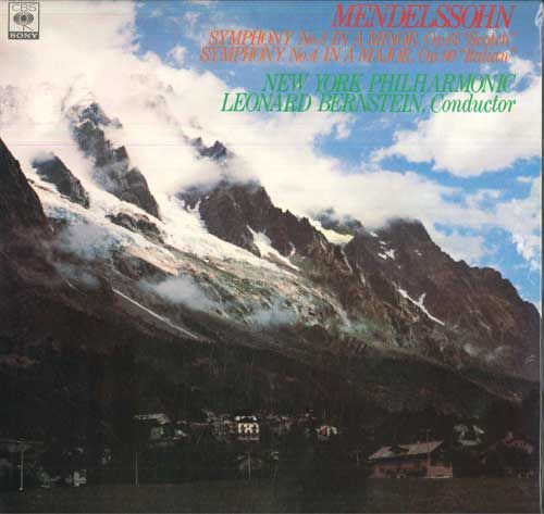 【中古】LP レナード・バーンスタイン, ニュ メンデルスゾーン: 交響曲第3番, 第4番 23AC509 CBS SONY /00260 recordcity-10510200 RECORD CITY 楽天市場店 パッケージ画像