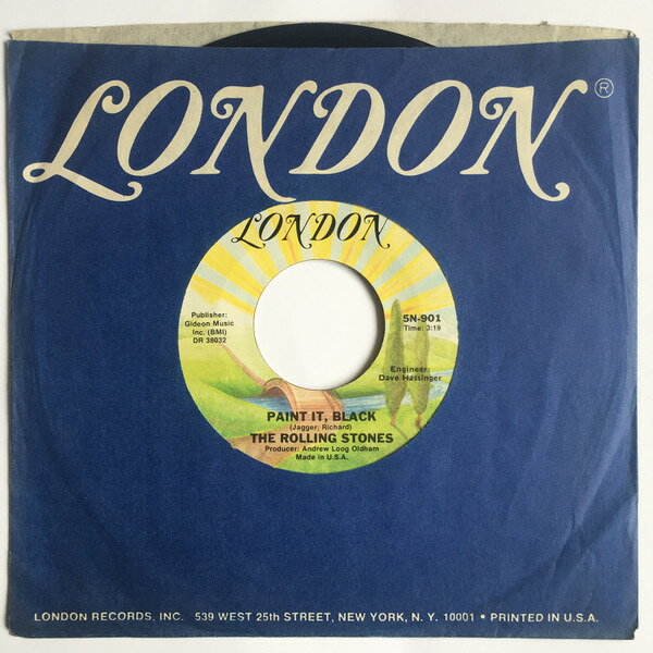【中古】米7” Rolling Stones Paint It, Black 5N901 London Records /00080