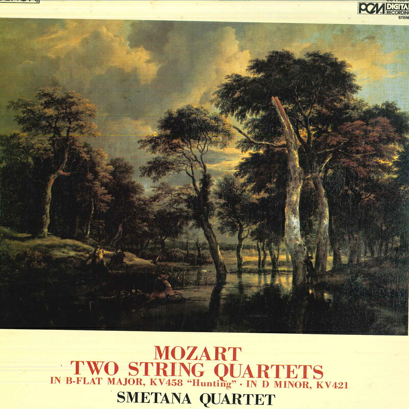 【中古】LP スメタナ四重奏団 モーツァルト: 弦楽四重奏曲第17番 狩, 第15番 OS7168ND DENON /00260