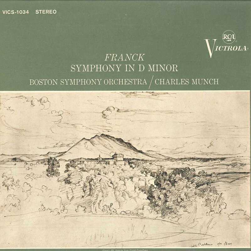 【中古】LP Franck Charles Munch Boston Sy Symphony In D Minor VICS1034 RCA /00260