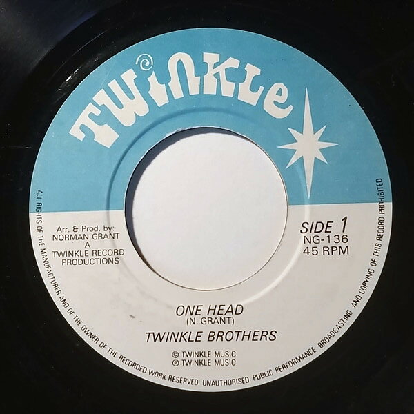 【中古】7” Twinkle Brothers One Head NG136 Twinkle /00080