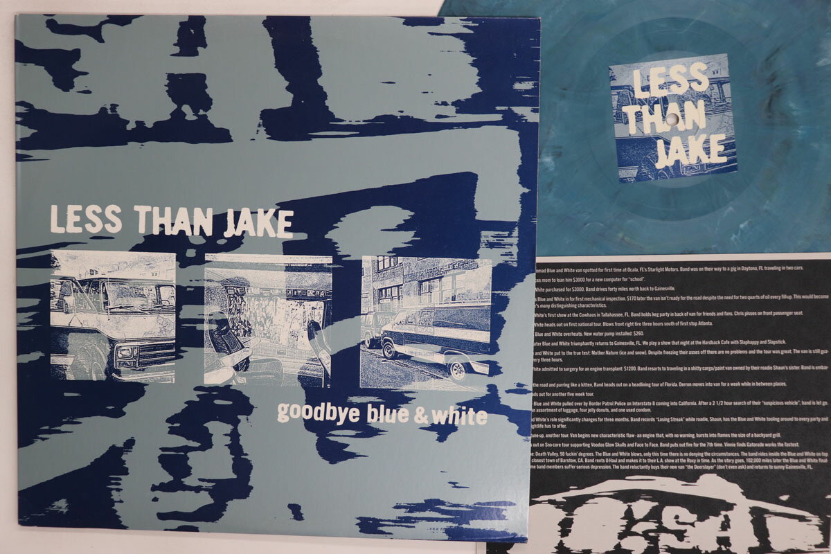 LP Less Than Jake Goodbye Blue &amp; White NOIDEA116 NO IDEA /00260
