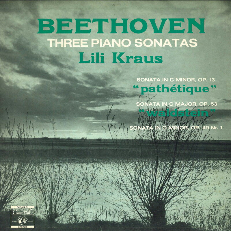 【中古】LP リリー・クラウス ベートーヴェン: ピアノ・ソナタ第8番, 第19番, 第21番 SMS2221 CONCERT HALL /00260