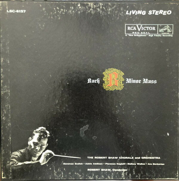 【中古】米4LP Johann Sebastian Bach , The Ro Bach B Minor Mass LSC6157 RCA Victor Red Seal /00812