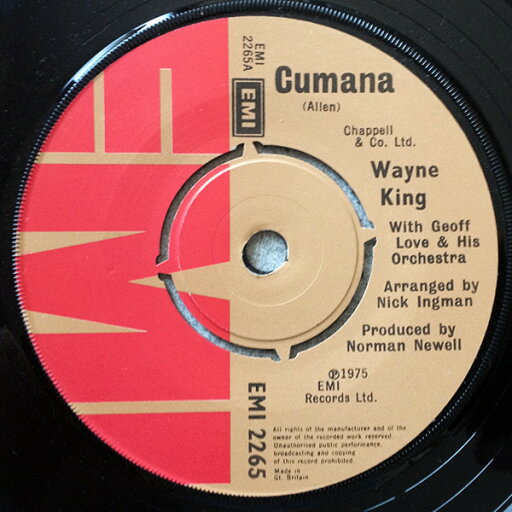 【中古】英7” Wayne King (4), Geoff Love & H Cumana / Caribbean Rhapsody EMI2265 EMI /00080 【中古】英7” Wayne King (4), Geoff Love & H Cumana / Caribbean Rhapsody EMI2265 EMI /00080
