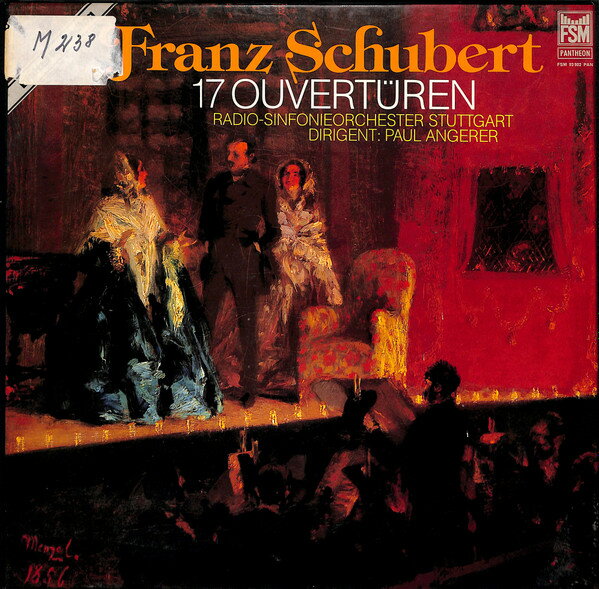 【中古】独4LP Franz Schubert , Radio-Sinfoni 17 Ouverturen FSM93902PAN FSM-Pantheon-Serie /00674