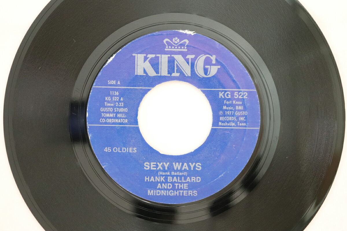 【中古】米7” Hank Ballard, Midnighters Sexy Ways / Kansas City KG522 KING /00080