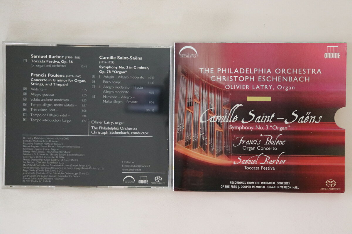 【中古】欧CD クリストフ・エッシェンバッハ, サン=サーンス 交響曲第3番(オルガン付き) / プーラン ODE10945 ONDINEE /00110