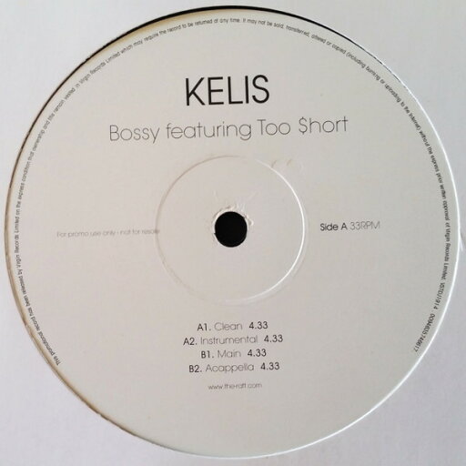 【中古】欧12” Kelis, Too $hort Bossy VSTDJ1914 VIRGIN /00250 【中古】欧12” Kelis, Too $hort Bossy VSTDJ1914 VIRGIN /00250
