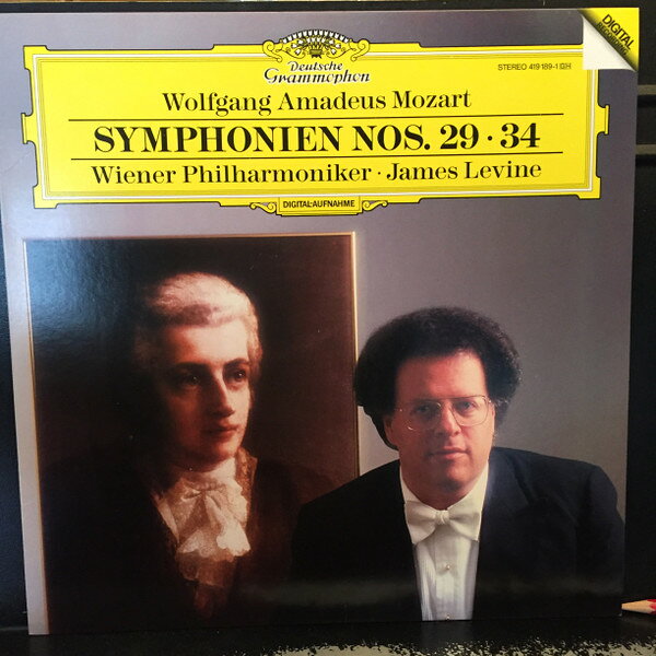 米LP James Levine, Wiener Philharmo Wolfgang Amadeus Mozart, Symphonien Nos 29 34 4191891 DEUTSCHE GRAMMOPHON /00260