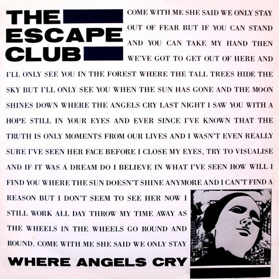 ・アーティスト Escape Club ・タイトル Where Angels Cry ・レーベル・型番 Parlophone 12R6132,12R6132 ・フォーマット 12インチレコード ・コンディション(盤) 良い (VG+) ・コンディション(ジャケット) 良い (VG+) ・コンディション(帯) オビなし ・特記事項 サンプル画像です。実際の商品の画像ではありません 商品写真はバーコード/カタログ番号に対応したサンプル画像ですので、お送りする商品の画像ではありません。帯やライナーなどの付属品は、特記事項に記載されている場合のみ含まれます。プロモやカラーレコードなどの仕様についても、該当する場合のみ特記事項に記載しています。 【ご購入前に必ずご確認ください】 ・本店サイト(www.recordcity.jp)とは価格、送料が違います ・本店サイト、その他支店のオーダーとは同梱発送できません ・注文確定後に別の注文を頂いた場合、注文同士の同梱は致しかねます。 ・別倉庫から発送しているため、店頭受け渡しは対応しておりません ・一部商品は他の通販サイトでも販売しているため、ご注文のタイミングによっては商品のご用意ができない場合がございます。 ・土日祝日はお休みです 金曜・祝前日9時以降のご連絡またはご入金は、返答または発送が週明け・祝日明けに順次対応となります。 ・ご購入後のキャンセル不可 ご購入後のキャンセルはいかなる理由においてもお受けできません。ご了承の上、ご購入くださいませ。 ・日本郵便(ゆうパック/ゆうメール)によるお届けになります。 ・中古品であることをご理解ください 当ストアでは中古商品を主に販売しております。中古品であることをご理解の上ご購入ください。また、一部商品はRecordCityオンラインストアで試聴可能です。 ・返品について お客様のご都合による返品は一切承っておりません。 表記の内容と実際の商品に相違がある場合、また針飛び等で返品・返金をご希望される場合は、商品の到着後1週間以内にご連絡ください。商品の返送をこちらで確認後、キャンセル・返金を行います。 コンディションVG以下の商品は返品できません。プレイに影響のない表面のこすれ傷、プレス起因のノイズ盤は返品の対象外です。 【コンディション表記】 ・ほぼ新品(M-)(Like New) 完全な新品。未使用。当店ではほぼ使用しません ・非常に良い(EX)(Excellent) 中古盤として美品な状態。わずかな経年を感じるものの傷みを感じさせない、当店基準で最高の状態 ・良い(VG+)(Very Good Plus) 丁寧に扱われた中古品で、軽い使用感がみられる。 ・可(VG)(Acceptable) 使い込まれた中古品で、「良い」よりもさらに使用感がみられる。 ・悪い(VG-)(Bad) 状態が悪いアイテム。使用の保障はなく、再生不可、針飛び、目立つノイズがあるかもしれない。状態によるクレーム不可。返品不可。 ・非常に悪い(G)(Very Bad) 「悪い」よりさらに状態が悪いアイテム。使用の保障はなく、再生不可、針飛び、目立つノイズがあるかもしれない。状態によるクレーム不可。返品不可。 ・ジャンク(Fair)(Junk/Fair) 割れている、反っている、水ダメージがある、カビ、ジャケットが分離している、ひどい書き込み、ひどい擦れなど最低の状態。使用の保障はなく、再生不可、針飛び、目立つノイズがあるかもしれない。状態によるクレーム不可。返品不可。 ・ジャンク(Poor)(Junk/Poor) 割れている、反っている、水ダメージがある、カビ、ジャケットが分離している、ひどい書き込み、ひどい擦れなど最低の状態。使用の保障はなく、再生不可、針飛び、目立つノイズがあるかもしれない。状態によるクレーム不可。返品不可。