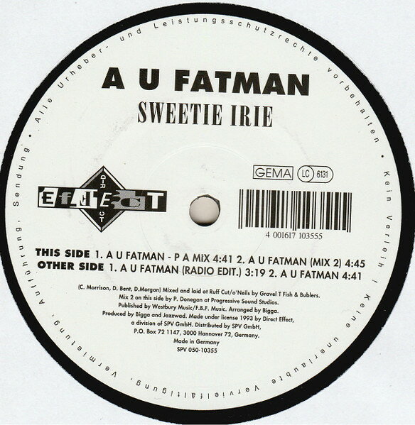 12” Sweetie Irie A U Fatman SPV05010355 Direct Effect /00250