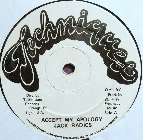 12” Jack Radics / Red Dragon Accept My Apology WRT097 Techniques /00250