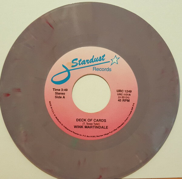 7” Wink Martindale , Ashton, Gard Deck Of Cards / Resurrection Shuffle URC1249 Stardust Records /00080