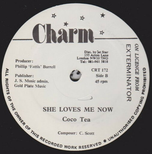 【中古】英12” Cocoa Tea, Gregory Isaacs She Loves Me Now / No Sympathy CRT172 Charm /00250 【中古】英12” Cocoa Tea, Gregory Isaacs She Loves Me Now / No Sympathy CRT172 Charm /00250