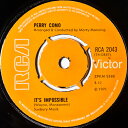 【中古】英7” Perry Como Its Impossible / Long Life, Lots Of Happiness RCA2043 RCA Victor /00080