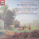 【中古】英LP Felix Mendelssohn-Bartholdy - Symphony No.4 In A ”Italian” / Overtures A...