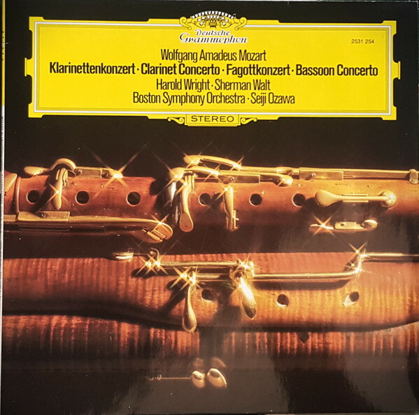 【中古】独LP Wolfgang Amadeus Mozart, Harol Klarinettenkonzert = Clarinet Concerto ・ Fagottkonz 2531254 Deutsche Grammophon /00260